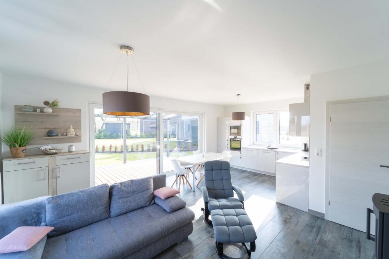 Ferienhaus Seeblick Am Harkebruegger See Mit Sauna Und Kamin Barssel  Exterior foto