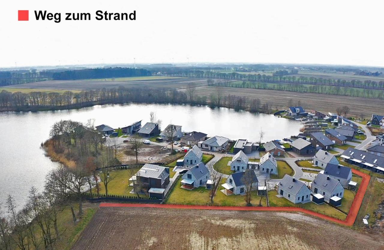 Ferienhaus Seeblick Am Harkebruegger See Mit Sauna Und Kamin Barssel  Exterior foto